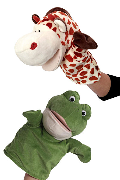 Toyaş مجموعة الدمى التعليمية والمرحة من القطيفة، مجموعة لعب الدمى التي يمكنها تحريك الفم