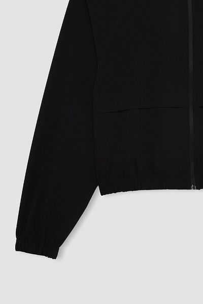 DeFacto Stand Collar Fit Crop Sweatshirt - Solid Zip, A2436Ax24Sp