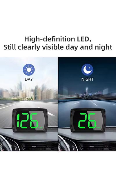 Choice Black Universal Y03 Car Gps Hud Head Up Display Digital Speedometer Mph Km/h Big Font Speed