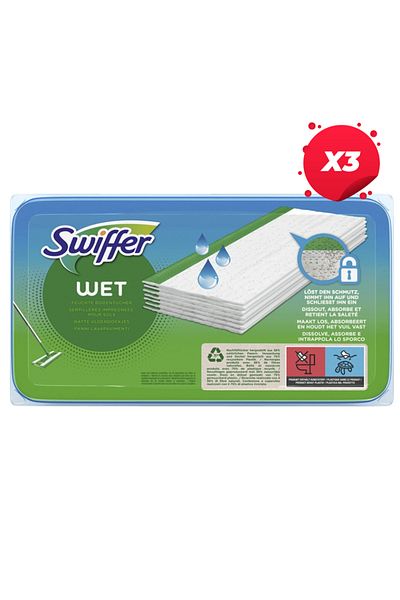 Swiffer X3 - SWIFFER REZERVA UMEDA MOP 10BUC