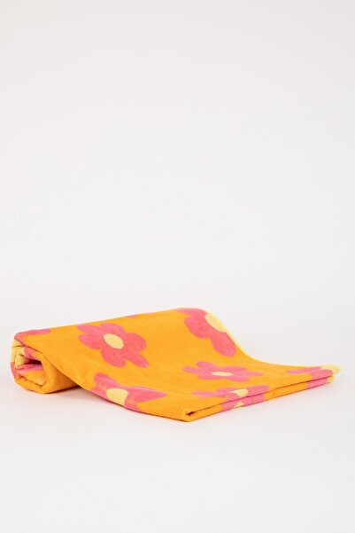 DeFacto Women's Cotton Floral Print Beach Towel - Z9266Az24Sm