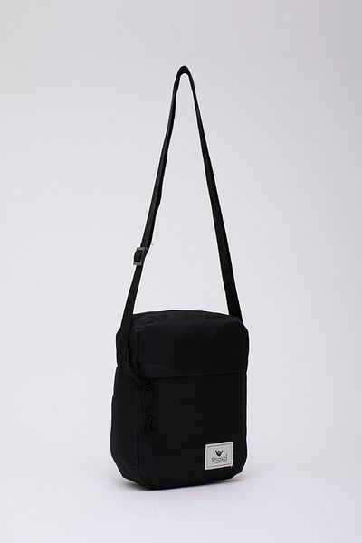 SHAKA Women's Shoulder Bag Black U12 2 Compartments Zippered Adjustable