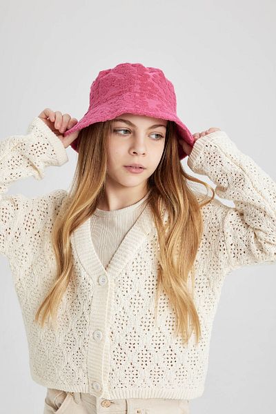DeFacto Patterned Fabric Girl's Bucket Hat - Towel Model B7587a824sm