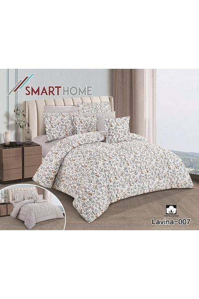 smart home Double quilt set, two-sided mattress, consisting of 8 pieces, Hotel comforter 8 pcs , Cotton 100%