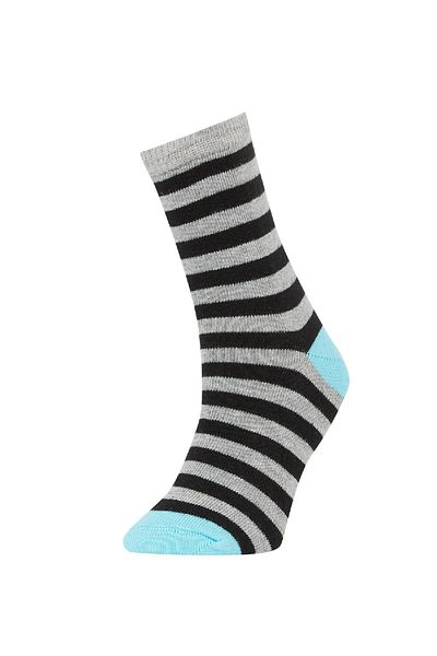 DeFacto Boy's Striped 4-Piece Socks K5222a6ns