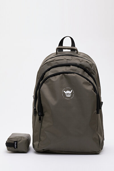SHAKA Khaki Green Shk88 Waterproof 4 Compartments and Pen Holder Gift Unisex ...