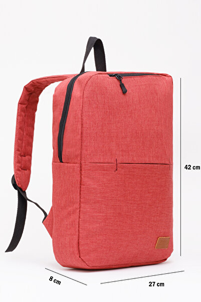 SHAKA Red Shk61 3 Compartment 13-14-15 Inch Compatible Laptop Backpack
