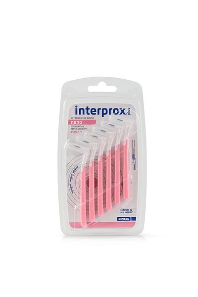 İnterprox فرشاة إنتربروكس بلس نانو 0.7 ملم بينك 6 قطع