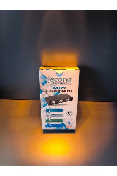 ECONA ÇİFT YÖNLÜ DEKORATİF DUVAR APLİK 12WATT AMBER RENK