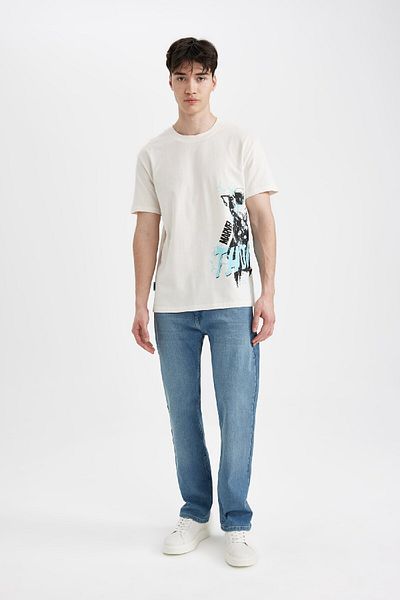 DeFacto Marvel Avengers Crew Neck κοντομάνικο μπλουζάκι - Regular Fit B8090ax24sm