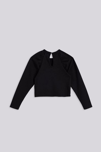 Tyess Bg Store Girls Black Blouse