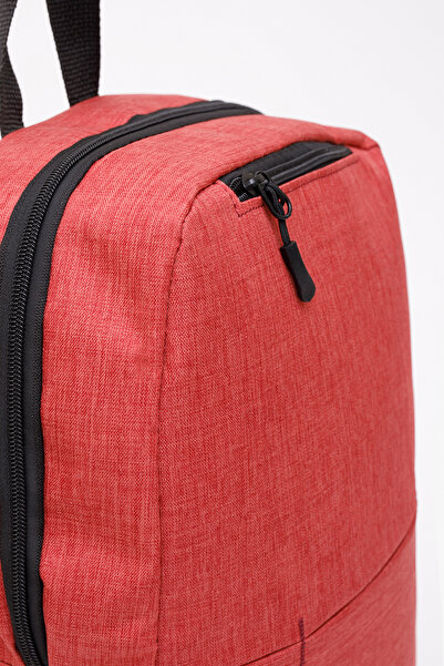 SHAKA Red Shk61 3 Compartment 13-14-15 Inch Compatible Laptop Backpack