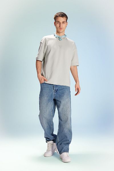 DeFacto Heavy Fabric - Crew Neck Printed Short Sleeve T-Shirt B9675ax23wn