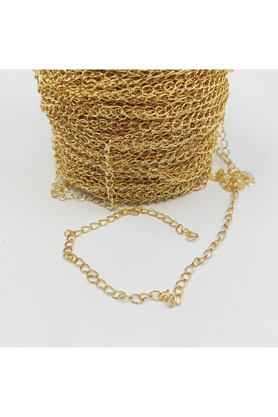 Hobimos 1 Metre Gold Sarı Renk Lak Kaplama Takı, Kolye, Bileklik Aksesuar Uza...