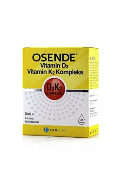 Tab İlaç Osende Vitamin D3 K2 Complex Takviye Edici Gıda 20 ml