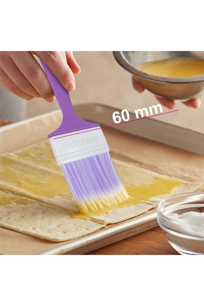 woodretro Cook and Food Brush Set of 3 Professional 7Cm-6Cm-4Cm