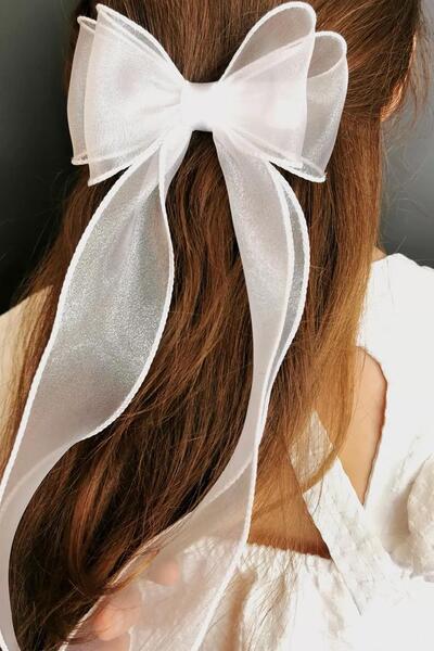 New Obsessions Alice Long Tulle Bow Buckle