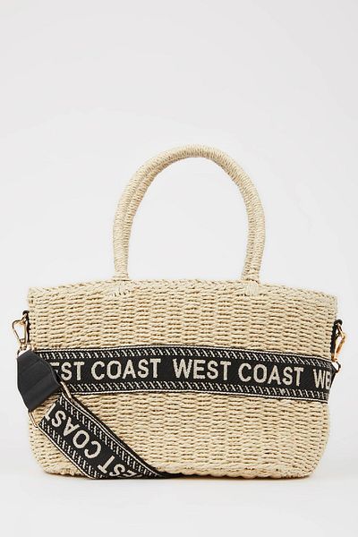 DeFacto Women's Long Strap Straw Crossbody Bag W7284azns
