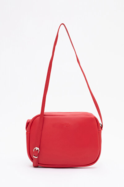 SHAKA Kırmızı U23 Suni Deri ,Tek Bölmeli, Fermuarlı,Süet İç Kumaş, Ayarlanabi...