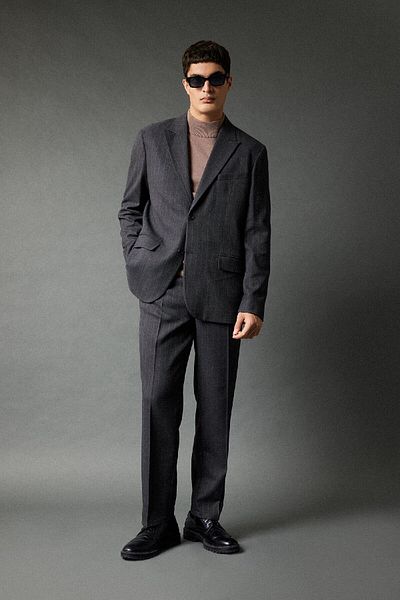 DeFacto Straight Cut Pants - Regular Waist, All Direction Stretching, Tube Leg B9494Ax23Wn