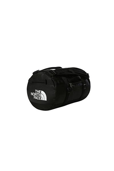 THE NORTH FACE Geantă de pat neagră Base Camp Duffel în husă de camping placată cu dimensiunea XS 31L