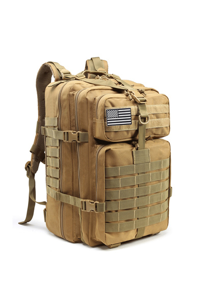 Choice Khaki 50L Man Tactical Backpacks Outdoor Traveling Bags Outdoor 3P School Pack EDC Molle Pack For Tr