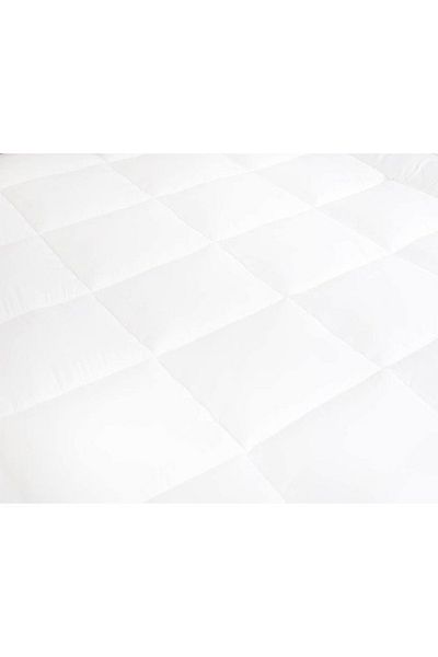 smart home Mattress Single Size Topper With Microfiber Outer Face Fabric White 120 x 200cm