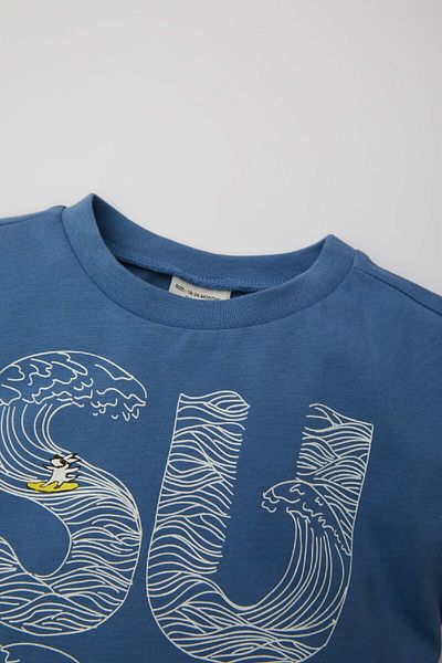 DeFacto Baby Boy Crew Neck Printed Short Sleeve T-Shirt C1331A524SM