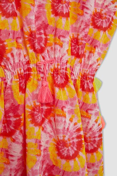 DeFacto Φόρεμα παραλίας για κορίτσια με σχέδιο Batik - C1364A824SM