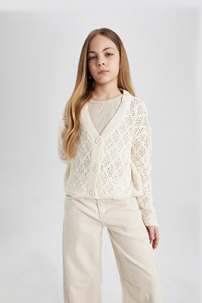 DeFacto Ζακέτα για κορίτσια με V λαιμόκοψη B8284A824SP