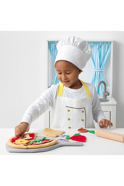 IKEA DUKTIG 24-piece pizza set, pizza/multicolour