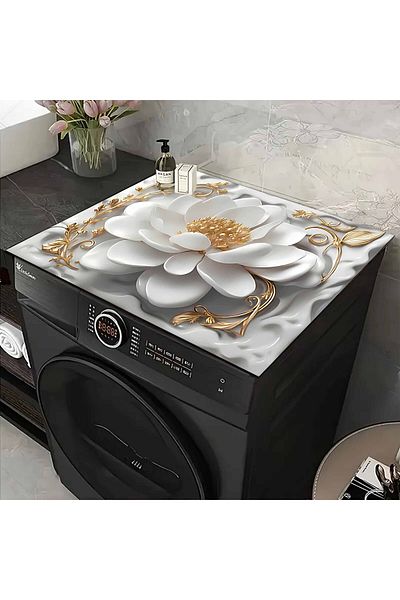Else Dekor Dryer Washing Machine Cover - Liquid Proof, Non-Slip and Washable