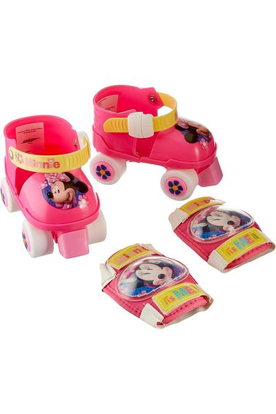 Minnie Mouse Set role, genunchiere si cotiere, multicolor, reglabile, marimea 23-27, Minnie Mouse