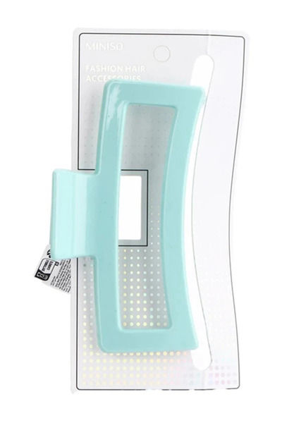 Miniso 13Cm Renkli Dikdörtgen Kıskaçlı Toka