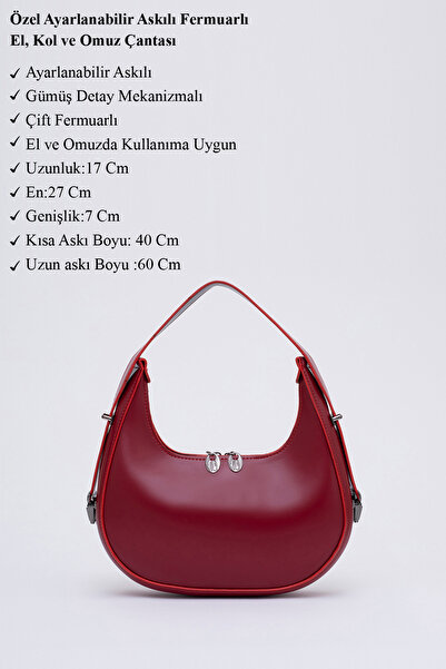 SHAKA Červená Shk110 speciální taška na zip na ruku, paži a rameno s nastavitelným popruhem