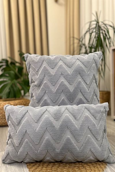 Filamente Husa de perna gri in stil boem - Design special - 30X50CM - Tesatura cu textura moale