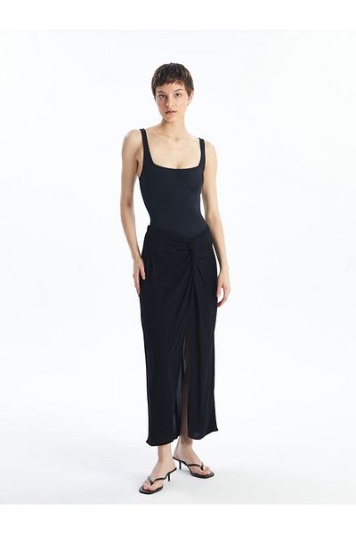 LC Waikiki Women's Pareo with Elastic Waist and Gather Detail