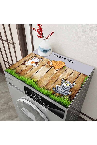 Else Dekor Dryer Washing Machine Cover - Liquid Proof, Non-Slip and Washable