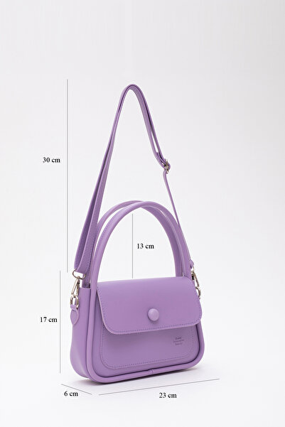 SHAKA Lila Shk97 Штучна шкіра Передня кишеня з деталями 2 відділення Регульовані ремінці Сумка на руці, плечі та через плече