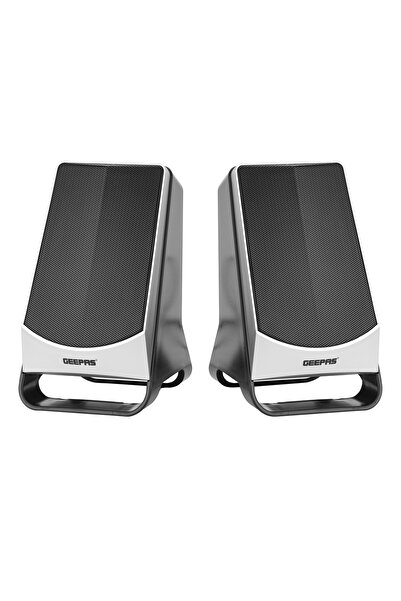 Geepas مكبر صوت كمبيوتر 2.0 | صوت نقي وواضح | تصميم محمول مع عناصر تحكم في مس...