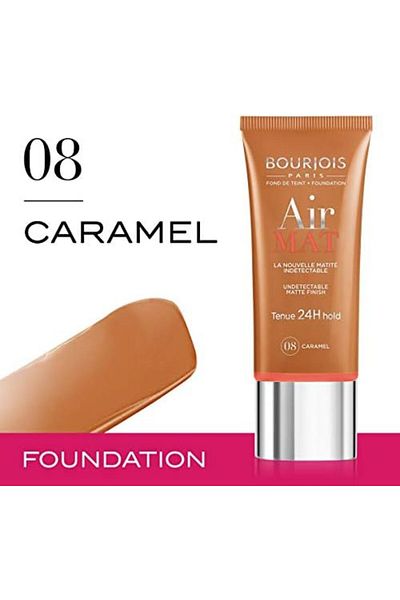 Bourjois , Air Mat 24H. Foundation. 08 Caramel. 30 ML - 1.0 Fl Oz