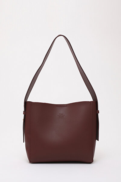 SHAKA Claret Red Shk185 Faux Leather Snap Fastener Standard Handle Strap Hand...