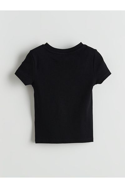 LC Waikiki Tricou pentru fetiță cu decolteu cu fundă