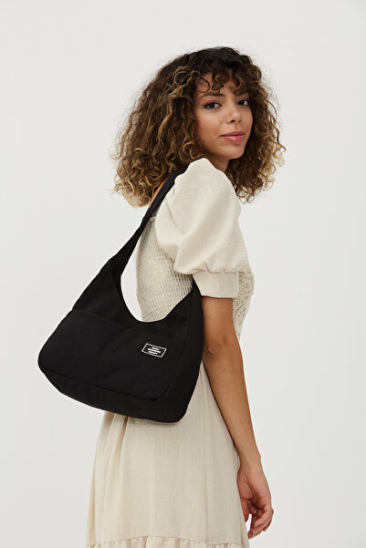 SHAKA Black H0004 3-Compartment Snap-On Canvas Fabric Daily Sports Women's Sh...