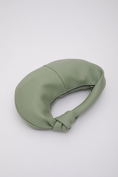 SHAKA Mint Green Shk98 Knot Detailed Single Compartment Faux Leather Handbag