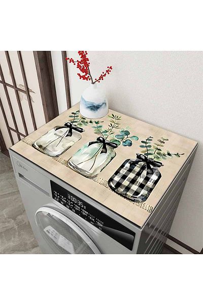 Else Dekor Dryer Washing Machine Cover - Liquid Proof, Non-Slip and Washable