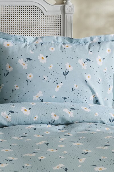 Karaca Home Cotton Single Daisy Pike Set Mint