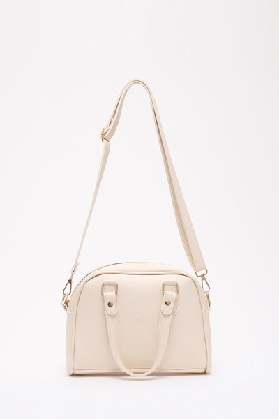 SHAKA Cremă Shk205 Geantă de mână, braț și umăr din piele artificială, cu fer...