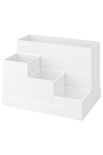 IKEA TJENA Desk organiser, white, 18 x 17 cm