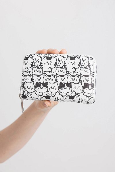 DeFacto Women's Patterned Faux Leather Wallet C0885Axns